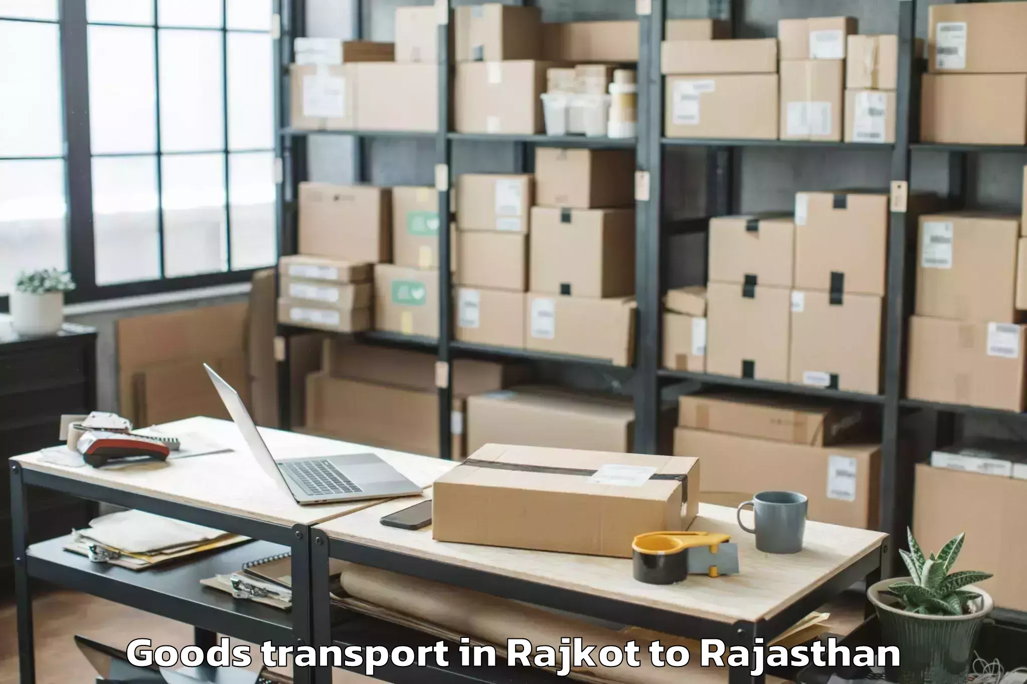 Professional Rajkot to Raj Rishi Bharthari Matsya Uni Goods Transport